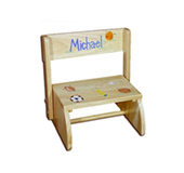 Hand painted step stool - gift for babies and toddlers