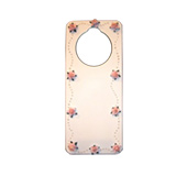 Custom door hangers - Hand painted and applied flowers