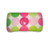 Fabric wipes covers - with Swarovski crystal initials