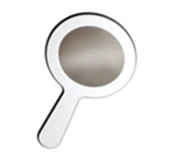 Hand held mirrors to personalize