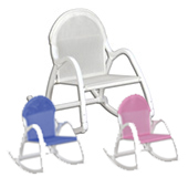 Baby gits, toddler gifts, plastic/mesh rocking chairs to personalize