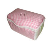 Large - Fabric wipes covers - with Swarovski crystal initials